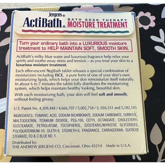 Jergens ActiBath Moisture Treatment Blue Oasis - 5 Tablets - Picture 2 of 3